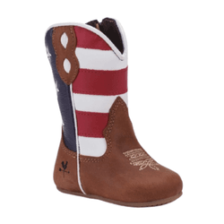 BOTA BEBE TEXANA EM COURO ESTILO AMERICANA - BUSA3... - Caminhos da Roça