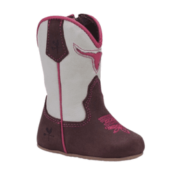 BOTA BEBE TEXANA EM COURO NOBUCK CAFE - B1860-NOBU... - Caminhos da Roça