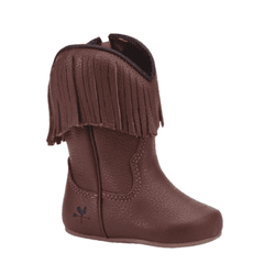 BOTA BEBE COUNTRY FLOATER CARAMELO COM FRANJA - BF... - Caminhos da Roça