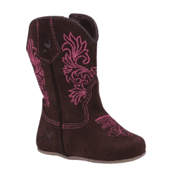 BOTA BEBE TEXANA EM COURO NOBUCK CAFE - B890-NOBU... - Caminhos da Roça
