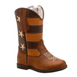 BOTA MASCULINA JUVENIL TEXANA FÓSSIL CARAMELO - J... - Caminhos da Roça