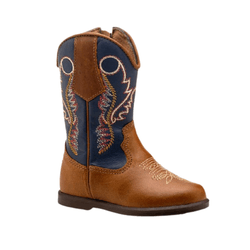 BOTA MASCULINA JUVENIL TEXANA FÓSSIL CARAMELO - JB... - Caminhos da Roça