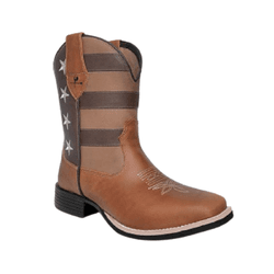 BOTA TEXANA MASCULINA FÓSSIL CARAMELO - USA800 - Caminhos da Roça