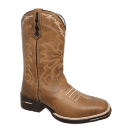 BOTA TEXANA MASCULINA FÓSSIL CARAMELO COM BORDADO ... - Caminhos da Roça
