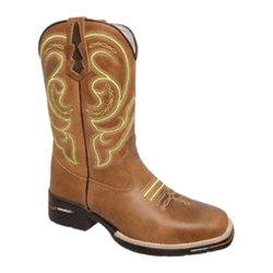 BOTA TEXANA MASCULINA FÓSSIL CARAMELO COM BORDADO ... - Caminhos da Roça