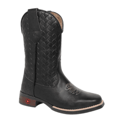 BOTA FEMININA TEXANA LÁTEGO PRETO - A8061-PRETO - Caminhos da Roça