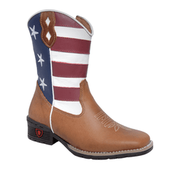 BOTA TEXANA MASCULINA JUVENIL FÓSSIL CARAMELO ESTI... - Caminhos da Roça