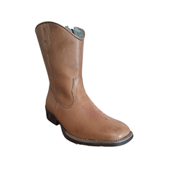 Bota Texana Feminina Látego Whisky Bordado Rosa - ... - Caminhos da Roça