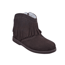 BOTINA FEMININA COUNTRY JUVENIL NOBUCK CAFÉ COM FR... - Caminhos da Roça