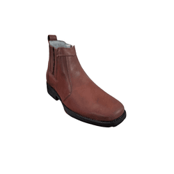 Botina Masculina Country em Couro Caramelo - PROMO... - Caminhos da Roça