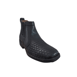 Botina Masculina Country em Couro Preto - PROMOÇÃO... - Caminhos da Roça