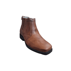 Botina Masculina Country em Couro Marrom - PROMOÇÃ... - Caminhos da Roça