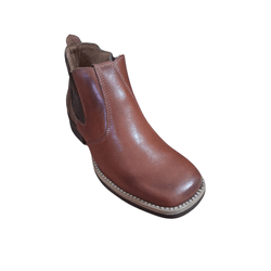 Botina Feminina Country em Couro Caramelo - PROMO... - Caminhos da Roça