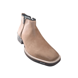 Botina Masculina Country em Couro Bege - PROMOÇÃO ... - Caminhos da Roça