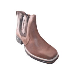 Botina Masculina Country em Couro Marrom - PROMOÇÃ... - Caminhos da Roça
