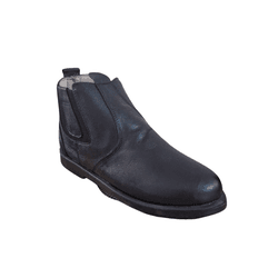 Botina Juvenil Masculina Country em Couro Preto -... - Caminhos da Roça