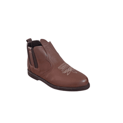 Botina Juvenil Masculina Country em Chocolate - P... - Caminhos da Roça