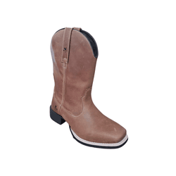 Bota Texana Unissex Caramelo Bico Quadrado - PROMO... - Caminhos da Roça