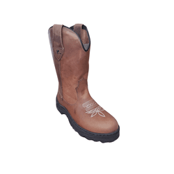 Bota Texana Latego Caramelo Bico Redondo - PROMOÇÃ... - Caminhos da Roça