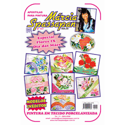 Apostila Para Pintura Flores Edição 107 - 691 - Loja da Márcia Spassapan | Tudo para Artesanato
