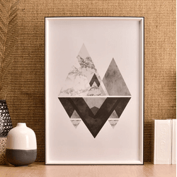 Quadro Triangulos 40x60cm Copia - 6555 - Loja Modelo