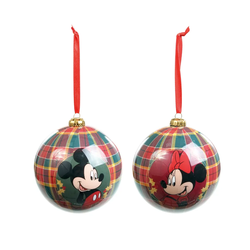 Jogo 2 Bolas Natal Disney Original Mickey Minnie X... - BARBIZAN DECORE