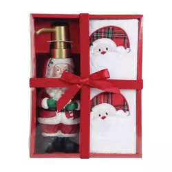 Kit Lavabo Toalha e Porta Sabonete Noel Colorido N... - BARBIZAN DECORE
