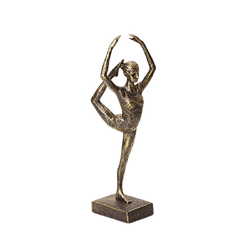 Escultura Bailarina Em Poliresina - 35307 - BARBIZAN DECORE