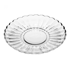 Prato de Vidro para Sobremesa Pétala 20cm Wolff - ... - BARBIZAN DECORE
