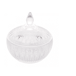 Potiche Decorativo de Cristal Queen 14cm x 15cm Wo... - BARBIZAN DECORE
