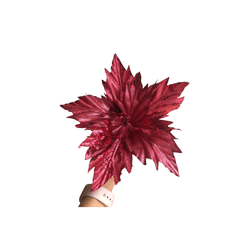Flor Natalina Poisentia Marsala 35cm - 36361 - BARBIZAN DECORE