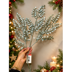 Enfeite Galho Grande Folha Natal Decoração Árvore ... - BARBIZAN DECORE
