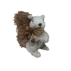 Esquilo Com Laço Roupinha Tricot 17cm Cromus - 368... - BARBIZAN DECORE