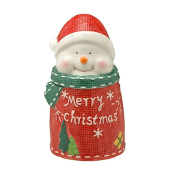 Potiche Boneco de Neve 22cm Espressione Christmas ... - BARBIZAN DECORE
