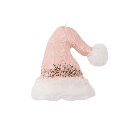 Gorro Papai Noel Pendente Rosa 12cm Decoração Nata... - BARBIZAN DECORE