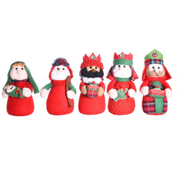 Presépio Infantil 5 Peças em Tecido 20cm - 37440 - BARBIZAN DECORE