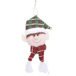 Enfeite Natalino Cabeça De Elfo 1pç 25cm Cromus - ... - BARBIZAN DECORE