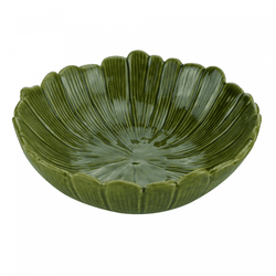 Centro de Mesa Decorativo de Cerâmica Banana Leaf ... - BARBIZAN DECORE