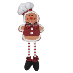 Boneco Natal Menino Sentado Gingerbread 45cm - 391... - BARBIZAN DECORE