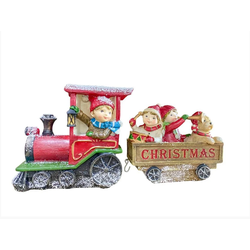 Trenzinho De Natal Kids E Pet Em Resina Decoração ... - BARBIZAN DECORE