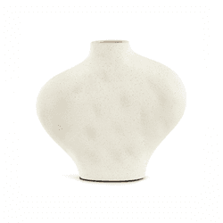 Vaso em Cerâmica Orgânico Off White 28cm Mart - 40... - BARBIZAN DECORE