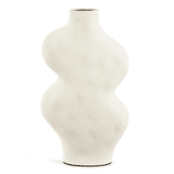 Vaso Organico Em Ceramica Off White Mart 38cm - 40... - BARBIZAN DECORE