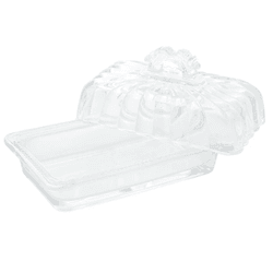 Manteigueira Cristal com Tampa Imperial Lyor - 411... - BARBIZAN DECORE