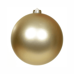 Bola De Natal Dourado Fosco 15cm Grande Decoração ... - BARBIZAN DECORE
