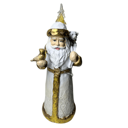 Papai Noel Musical Luz Led Luxo Presentes e Urso 2... - BARBIZAN DECORE