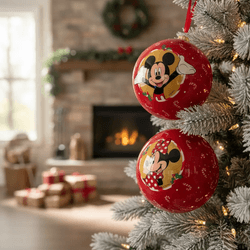 Jogo 2 Bolas Natal Disney Original Mickey Minnie 1... - BARBIZAN DECORE