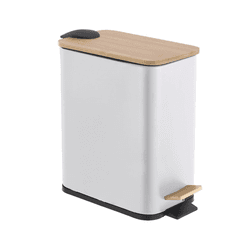 Lixeira Metal com Pedal 03 Litros Practice Branco ... - BARBIZAN DECORE