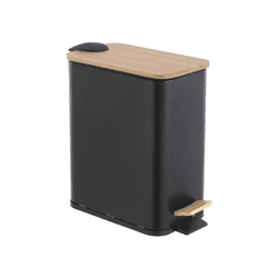 Lixeira Metal com Pedal 03 Litros Practice Preto M... - BARBIZAN DECORE