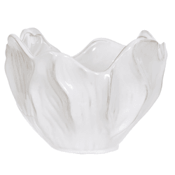 Centro de Mesa Decorativo Cerâmica Orgânico 25,5cm... - BARBIZAN DECORE