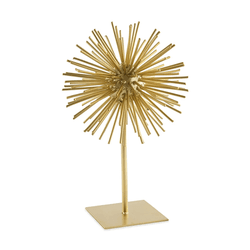 Escultura Ouriço Dourado Em Metal - 41708 - BARBIZAN DECORE